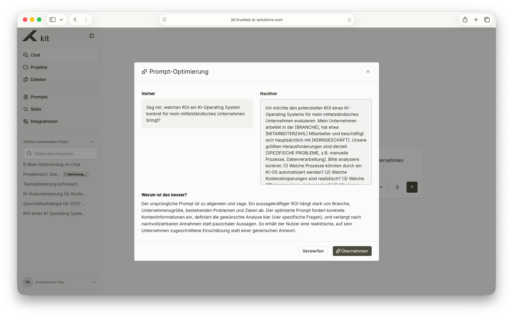 Prompt-Optimierung